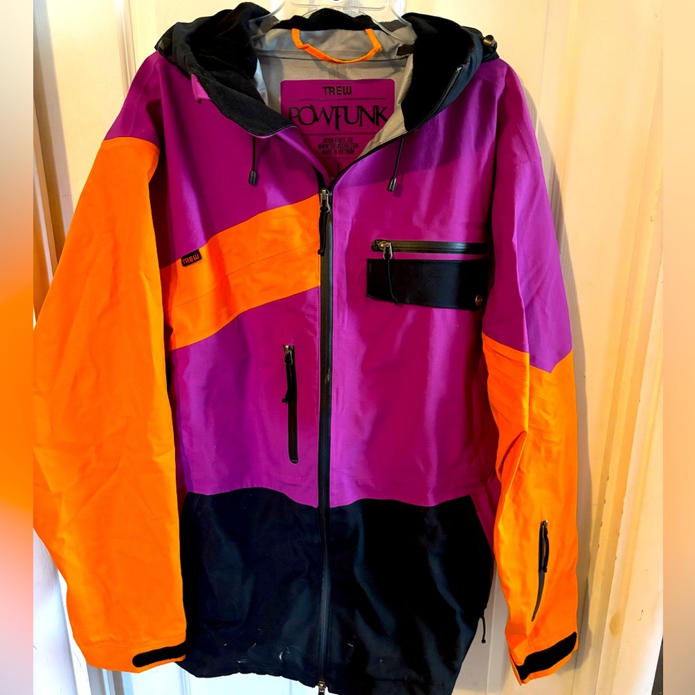 Trew Powfunk Custom Ski Snowboard Shell Jacket 20k/20k Large